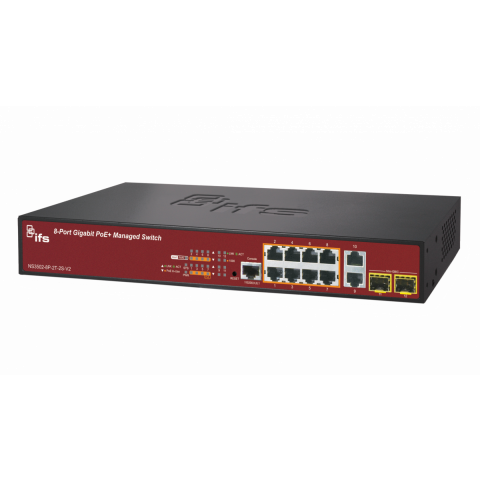 SWITCH 8 PORTS POE+ 10/100/