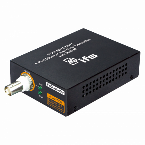 1 PORT IP SUR COAX AVEC POE-AT